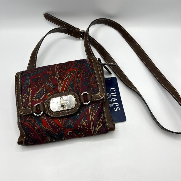 Chaps Crossbody Purse Jewel Tone Floral NWT - Picture 1 of 7